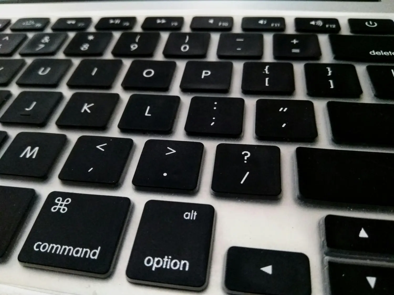 Die Tastatur eines Apple MacBook Pro.