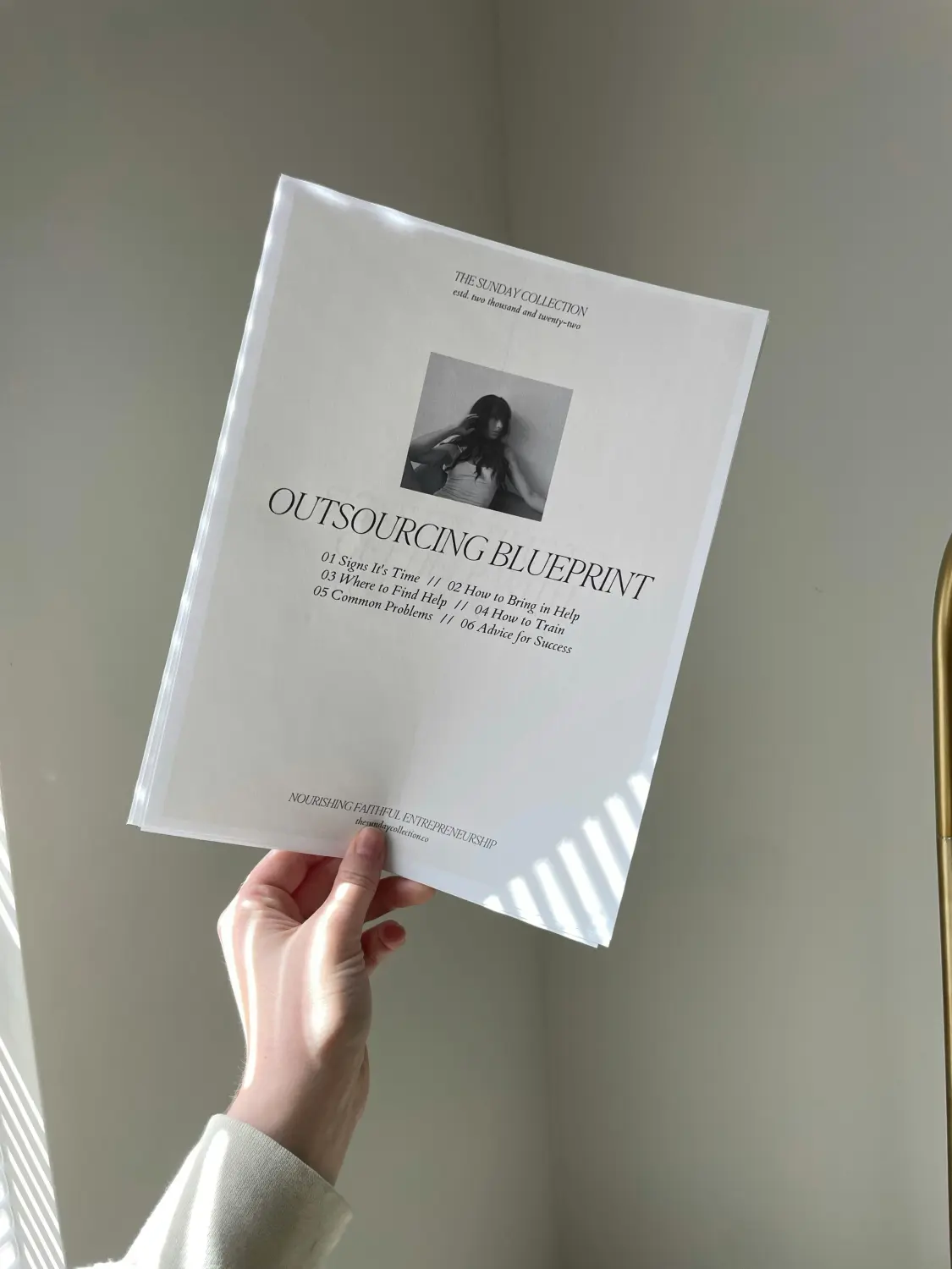 „Outsourcing Blueprint“ aus der „Sunday Collection“